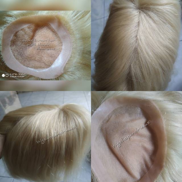 Toupee wig human hair/toupee pria