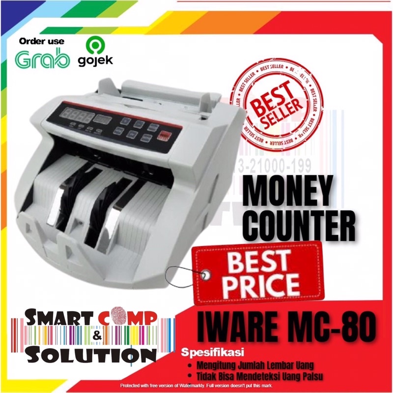 Mesin Penghitung uang Iware MC-80 / MC80 / MC 80 - Bill Money Counter