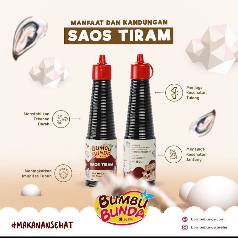 

Saos Tiram Bumbu Bunda (Saos Tiram MPASI 8 Bulan)