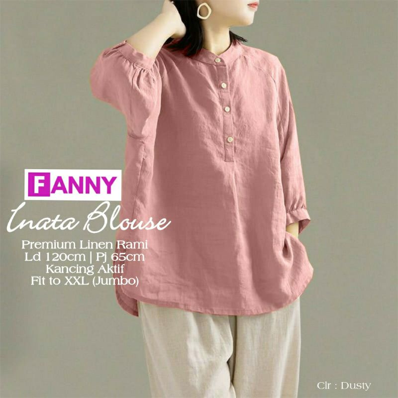 inata blouse / inata blus / blouse / long tunik / tunik batwing / tunik rayon / premium rayon / dres