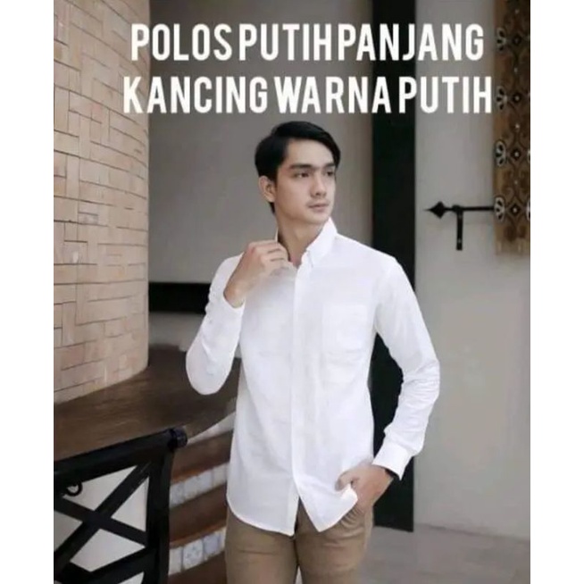 kemeja formal/kemeja putih polos pria