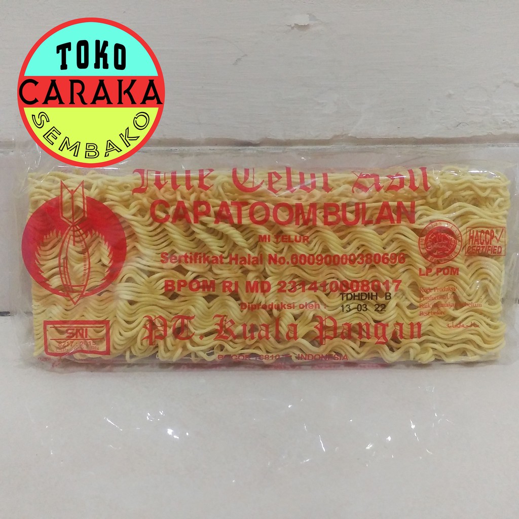 

Mie Telor Cap Atoom Atom Bulan Mi Mee Telur Asli 200g