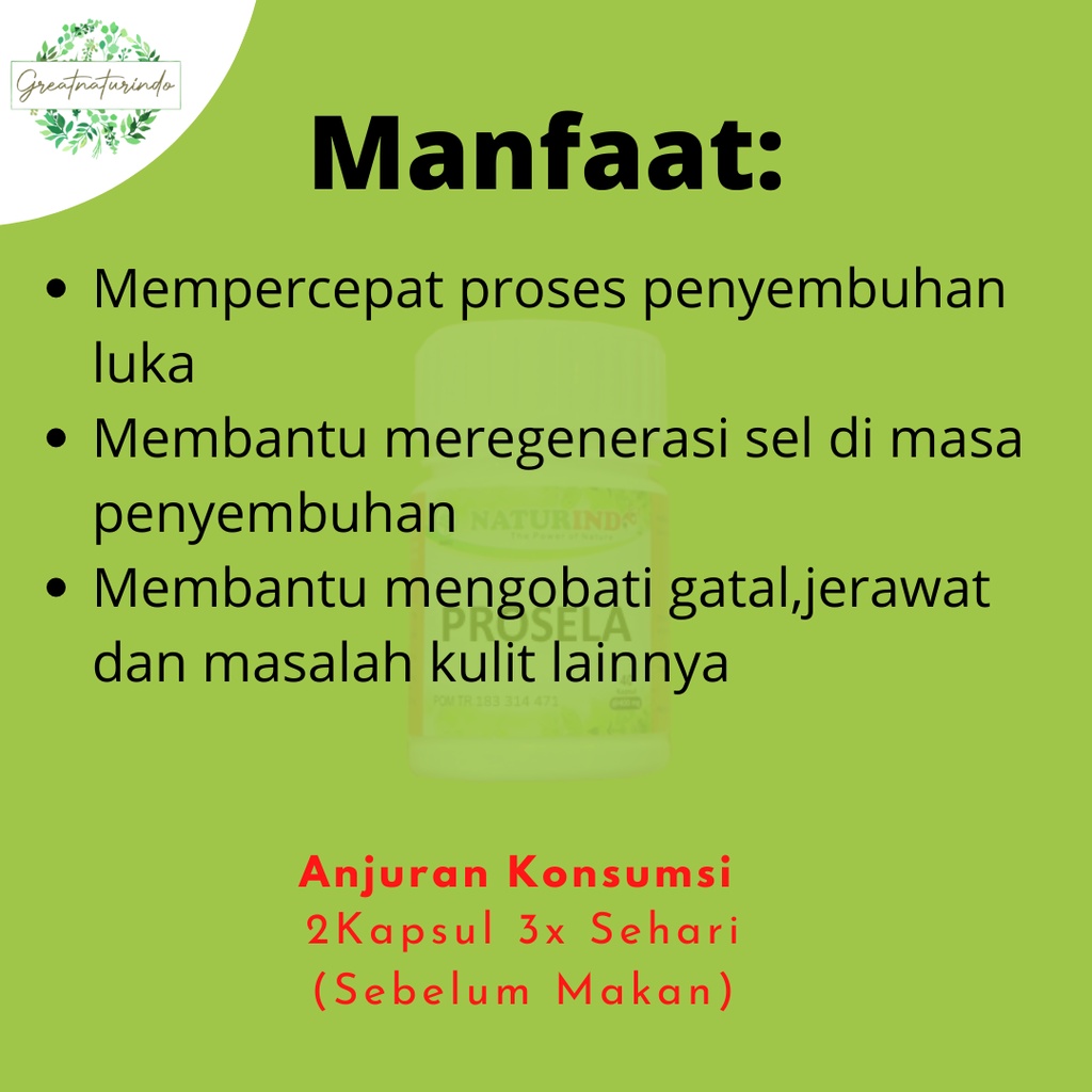 Obat jerawat gatal kulit panu penghilang bekas jerawat paling ampuh batu koreng acnes PROSELA Naturindo