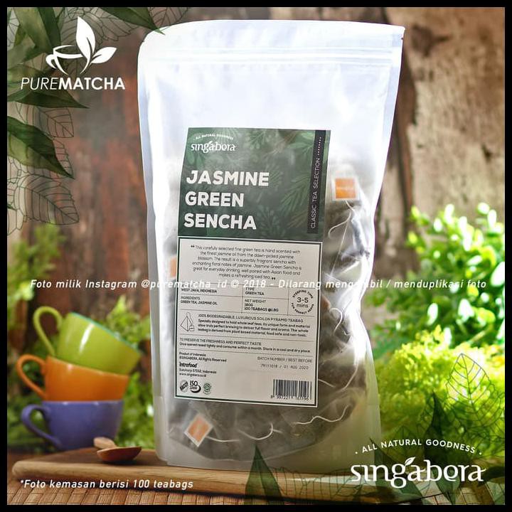 

Singabera - Jasmine Green Sencha Tea 100Tb Teh Hijau Melati Premium