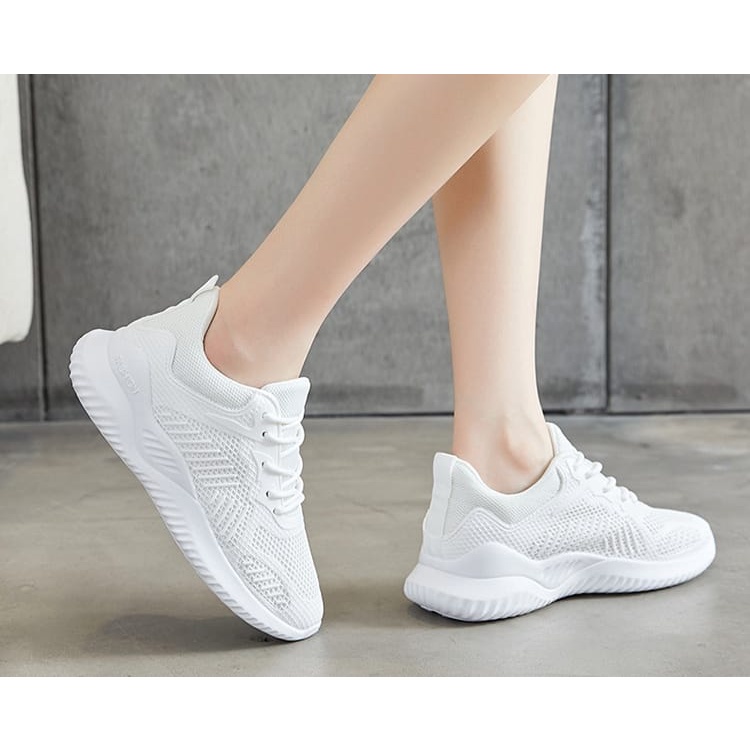 CUCI GUDANG TOPGROSIR LS   LV0160 Sepatu Sneakers Wanita Import Motif Sport Fashion Line Terbaru / Sneakers Santai /Sepatu Korea