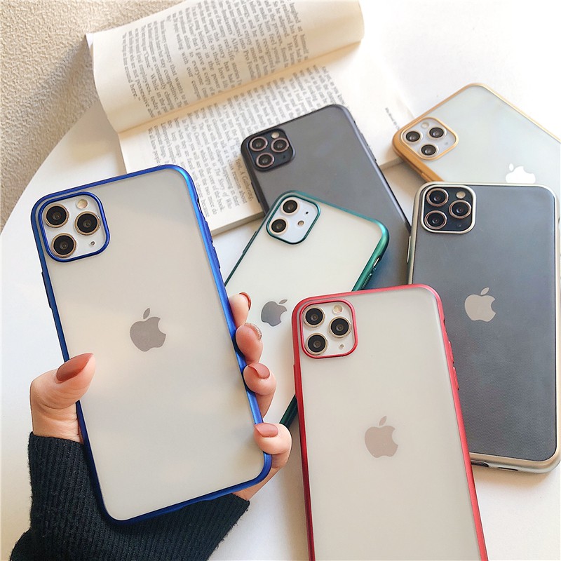 case iPhone 6 7 8plus X XS XR MAX 11Pro Max galvanized matte TPU