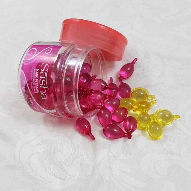 Sasha Vitamin Rambut Capsule Blister 6 Butir x 1ml - Repack