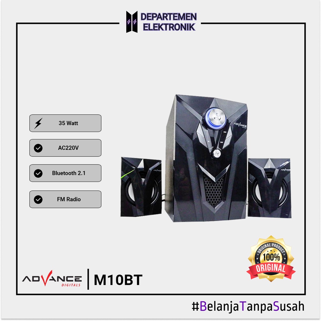 Advance M10 BT Bluetooth Speaker / M10BT Advan Audio / M-10BT / M-10 MURAH BANGET / GARANSI RESMI