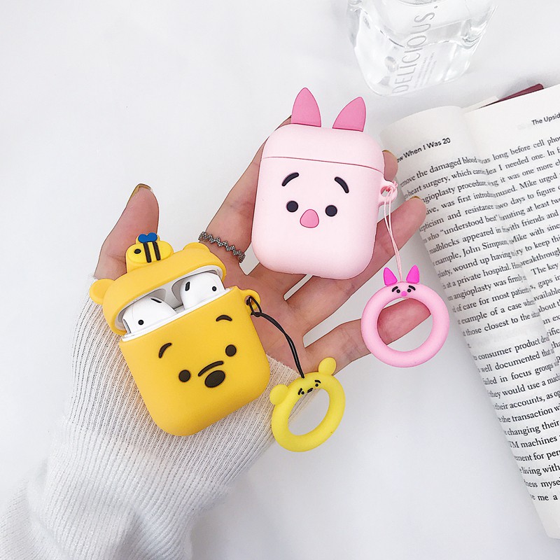 (Ready stock) Casing Silikon Apple Airpods i10 i12 i9s tws Motif Kartun Ins