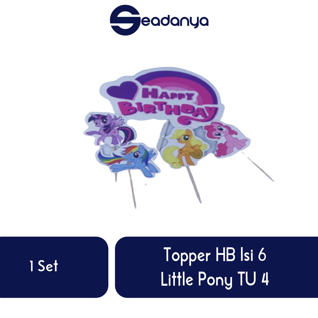 

Topper HB Isi 6 Little Pony TU 4/Topper Little Pony /Topper Cake/Hiasan Kue Ulang Tahun/Hiasan Cake/Hiasan Tart/Hiasan/Aksesoris/Aksesoris Kue/Aksesrois Tart/Pernak Petnik Pesta