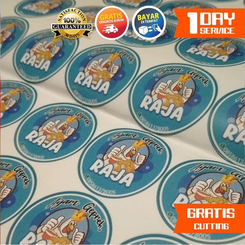 

CETAK STICKER BULAT CHROMO STIKER LABEL KEMASAN MAKANAN BOTOL MINUMAN PRODUK STIKER CHROMO