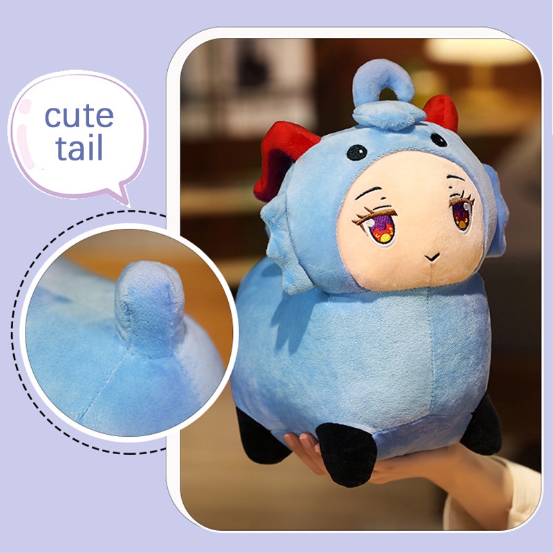 Anime Genshin Impact Ganyu Cute Coconut Sheep Plush Doll Stuffed Toy 30cm Gift