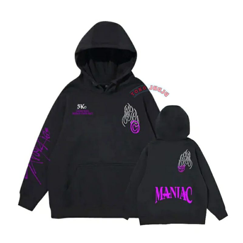 Hoodie Jumper Stray Kids MANIAC TOUR 2022 FULL sablon Ungu