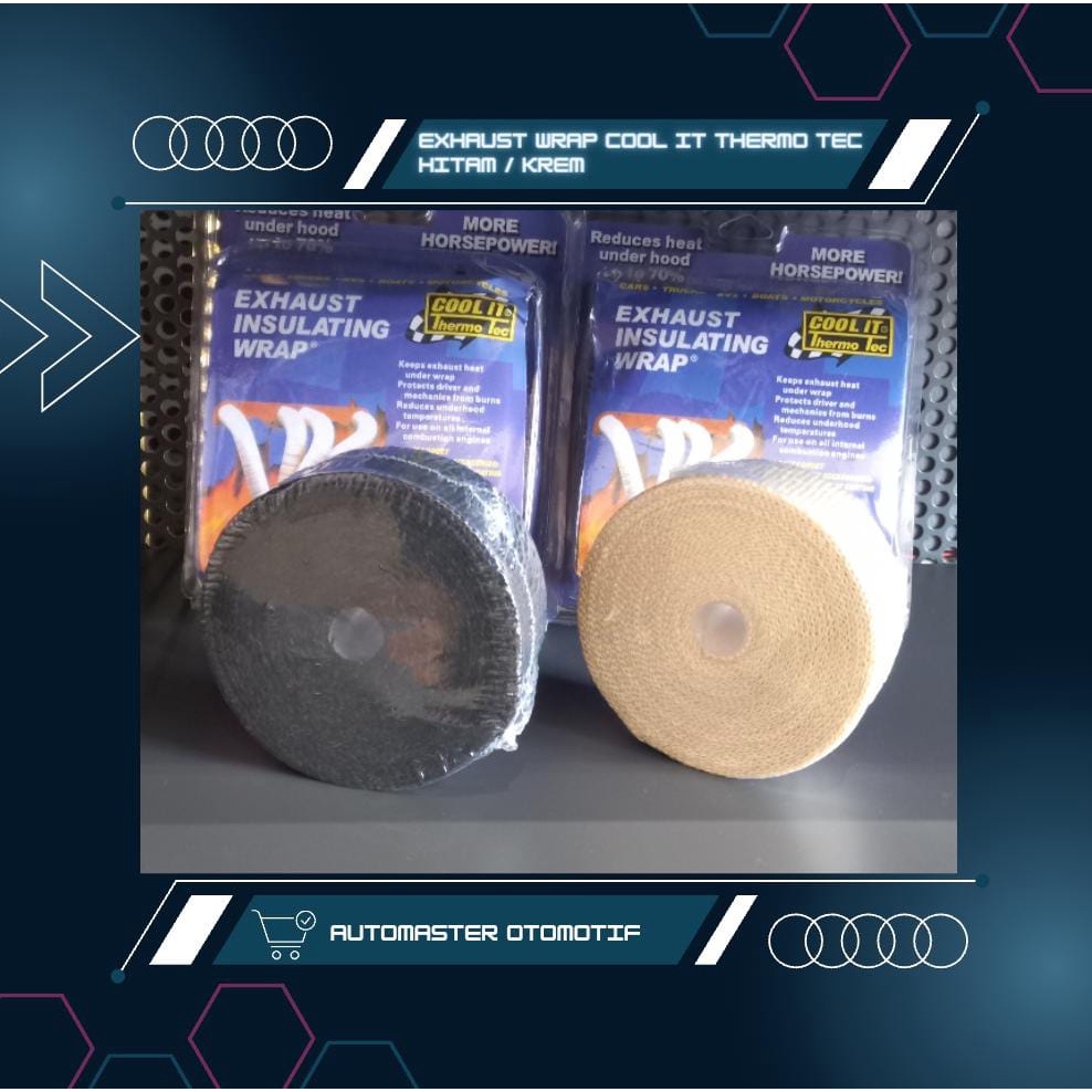 

Exhaust Wrap Cool It Thermo Tec Peredam Panas Downpipe Universal