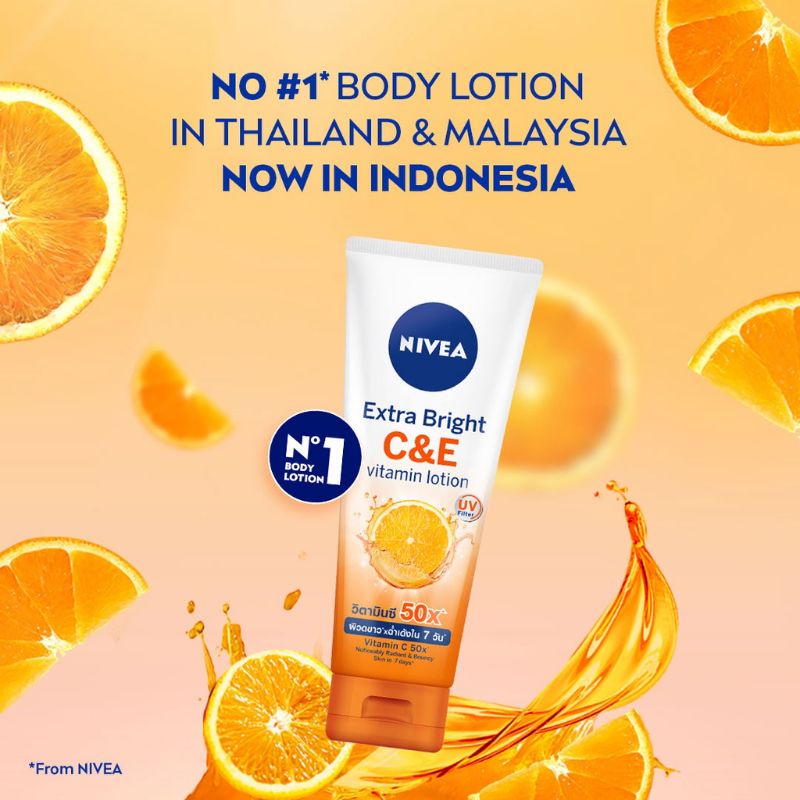 NIVEA Extra Bright C&amp;E Vitamin Lotion 180mL