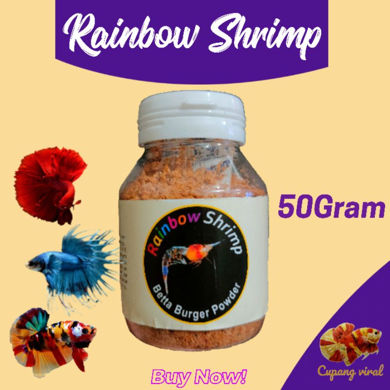 Rainbow Shrimp - Betta Burger Powder