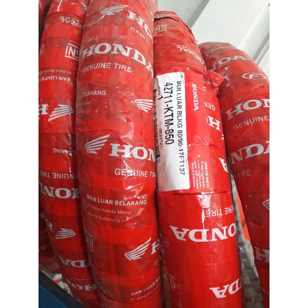 BAN LUAR HONDA UK.80/90-17 NON TUBLES UNTUK MOTOR SUPRA/KARISMA/REVO/MOPED/BEBEK BELAKANG