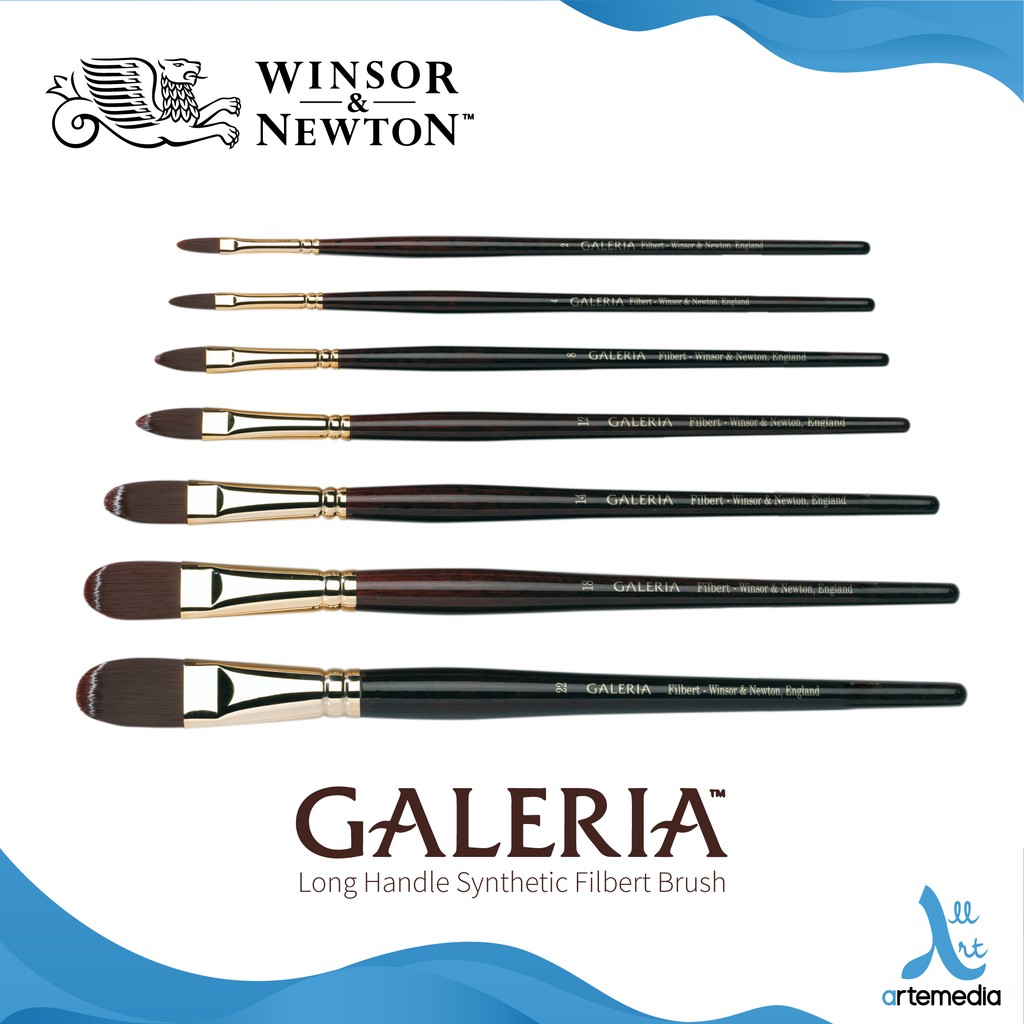 

Winsor & Newton Galeria Filbert Synthetic Brush Long Handle