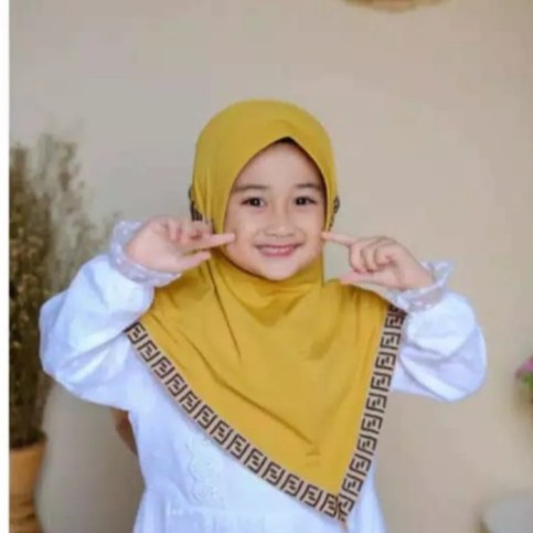 jilbab anak paud serut FENDY - hijab anak perempuan - kerudung anak terbaru