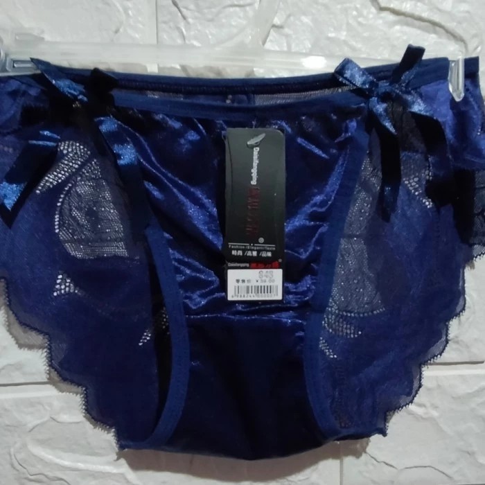 Celana dalam wanita semi transparan seksi - cream