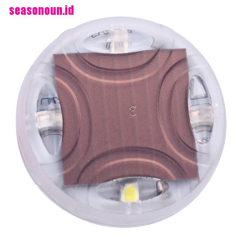 (seasonoun) Lampu LED 12smd 4 Mode Tenaga Surya Untuk Velg Mobil