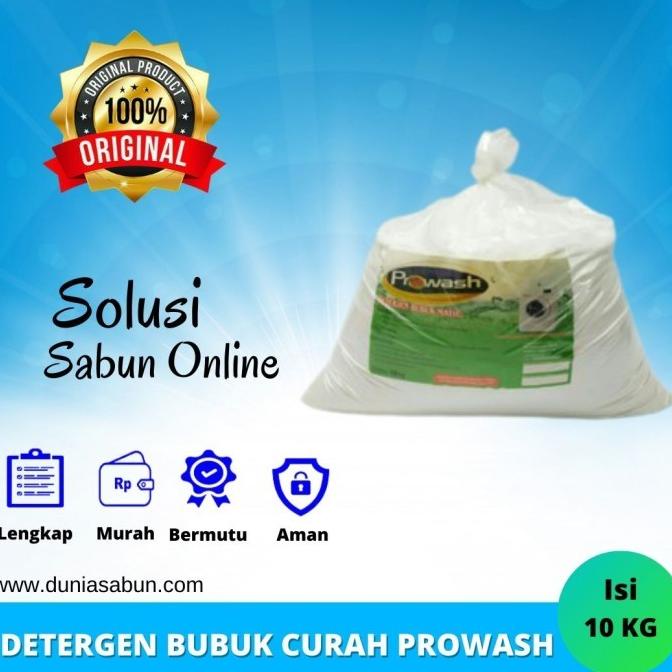 TERMURAH DETERJEN PROWASH MATIC CURAH 10 KG - DETERJEN LAUNDRY / RUMAH TANGGA