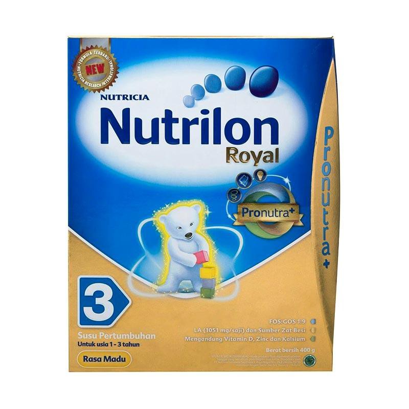 

Nutrilon royal 3 400gr rasa madu / vanila