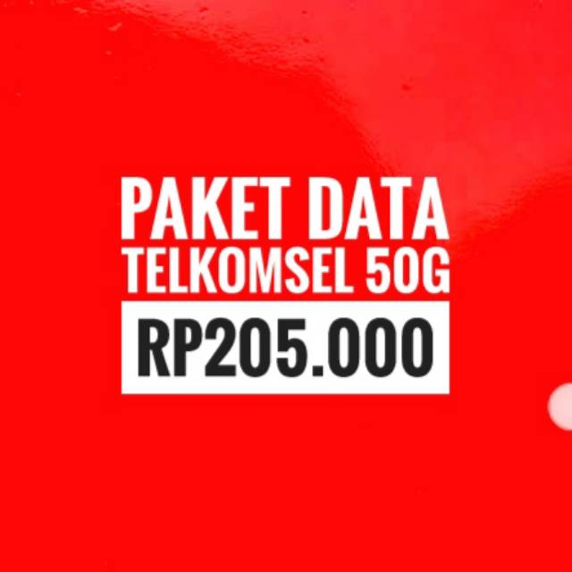 Paket data telkomsel 50g 30hari