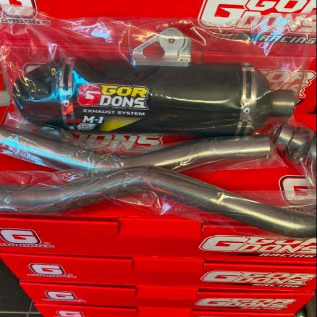 Knalpot klx 150 dan crf 150 L merk gordon