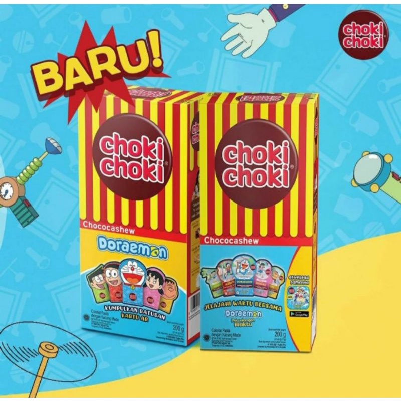 

CHOKI CHOKI STIK CHOCOCASHEW DORAEMON SERIES/COKI CHOKI DORAEMON/COKI COKI (20pcs x 11gr)