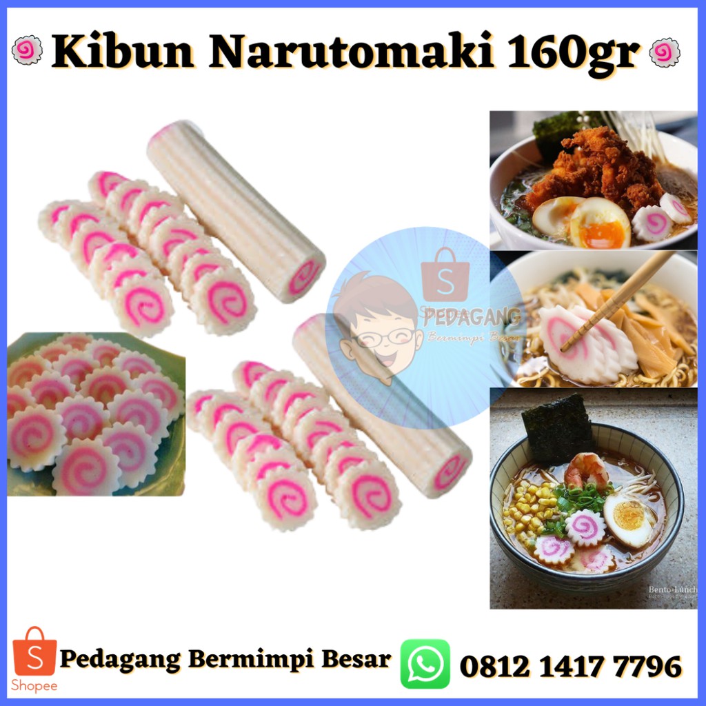 Kibun Narutomaki 160gr | Narutomaki | Boiled Fish Cake | Naruto