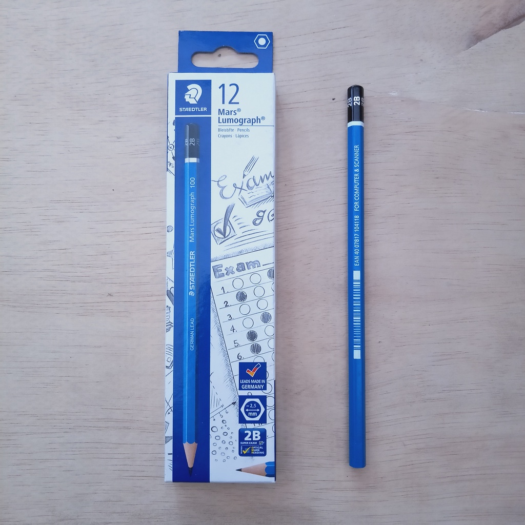 

Pensil 2B / Pensil Ujian STAEDTLER Mars Lumograph 100