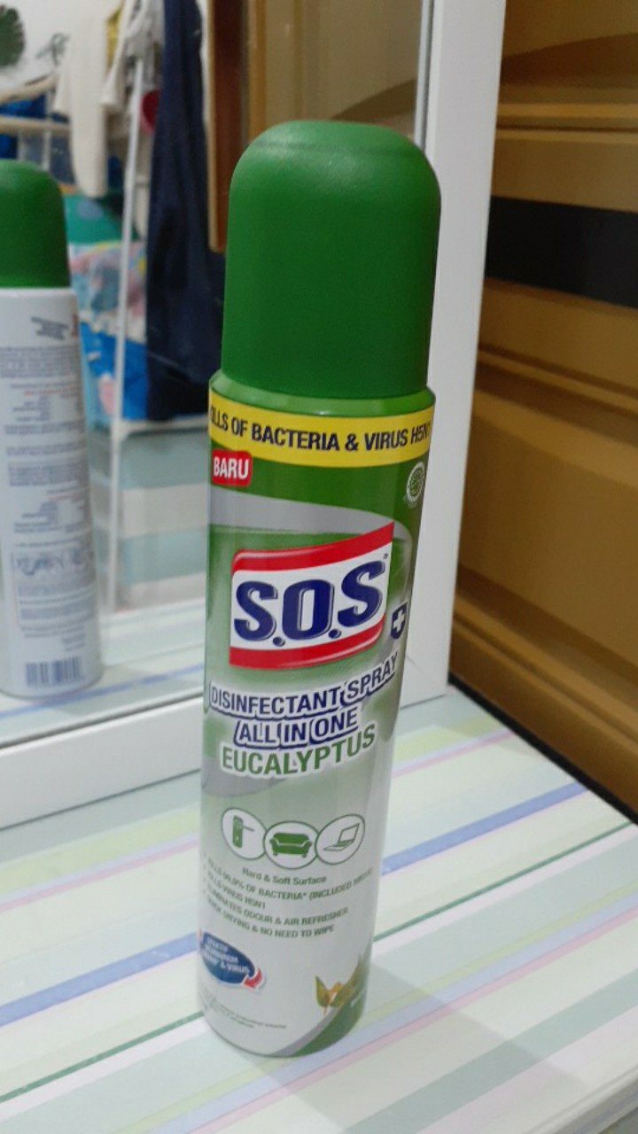 Sos Disinfectant Spray All In One Eucalyptus 250ml