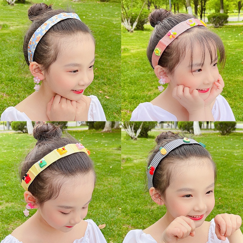 Bandana Anak Korea Velcro Strap Perekat Rambut - Velcro Rambut Import