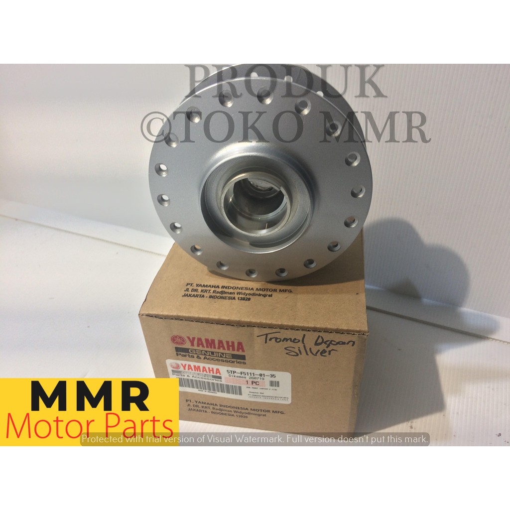 Tromol Depan Disc Silver ASLI Mio / Alfa / Vega R / F1ZR / Jupiter