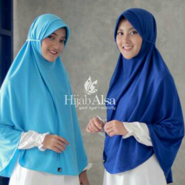 (Part 2) Hijab Alsa Kalila Khimar Tali Jumbo Jilbab Instan Hijab Instan Jumbo