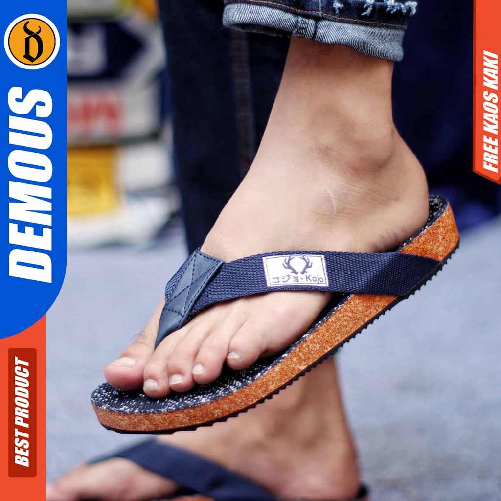 DEMOUS SORA Sandal Jepit Pria Simple Terbaru Kekinian