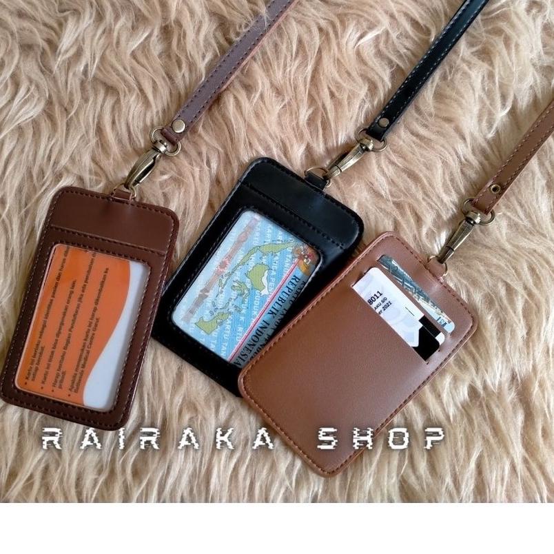 

Di⚡kon !! Id Card Kulit Name Tag Kulit Card Holder produck terbaik