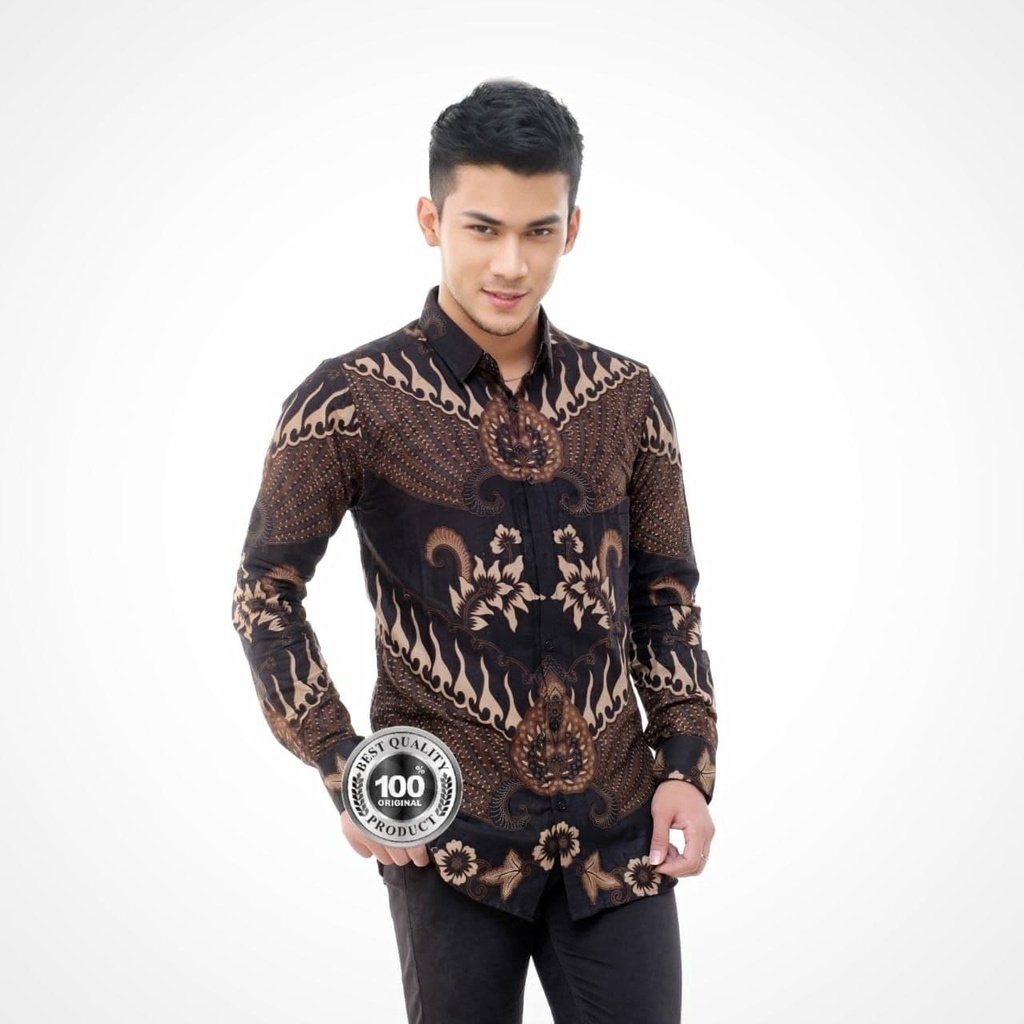 [ANSBATIK] KEMEJA BATIK PRIA KEMEJA BATIK PEKALONGAN KEMEJA BATIK SLIMFIT KEMEJA BATIK MODERN KEMEJA BATIK BVJ