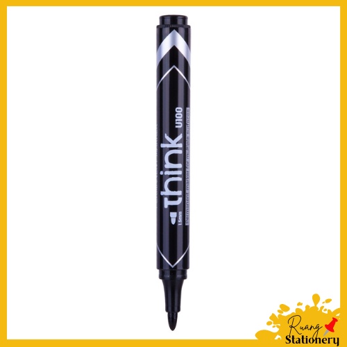 

Spidol Permanent by DELI Hitam EU10020 [2 Pcs]