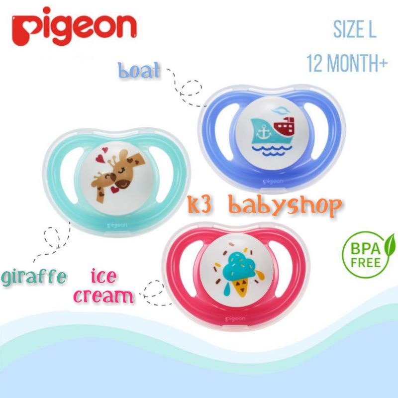 Pacifier Pigeon Minilight size S M L empeng bayi baru lahir kompeng mini light soother dot bayi newborn