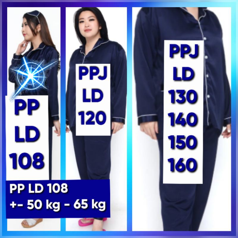 PIYAMA COUPLE SATIN POLOS NEVI LENGAN PANJANG