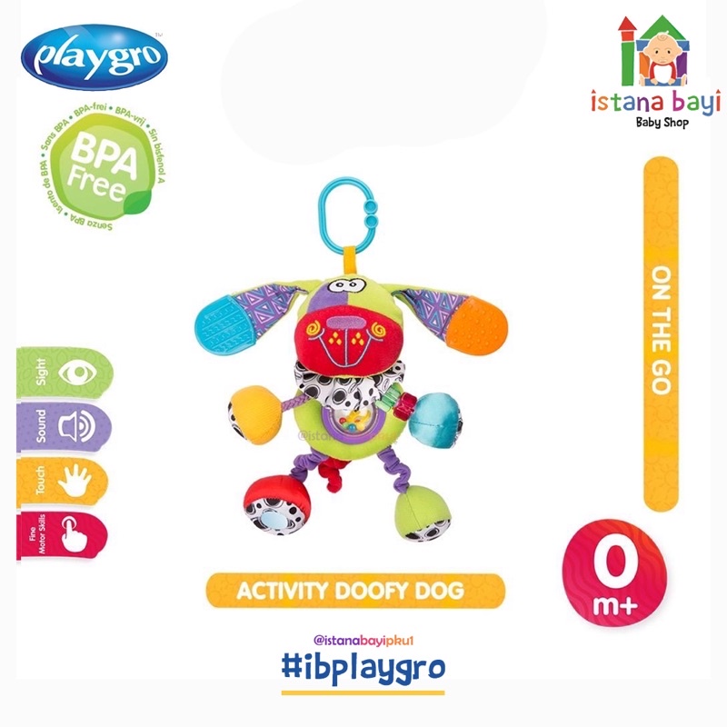 Playgro Activity Doofy Dog - Mainan Bayi