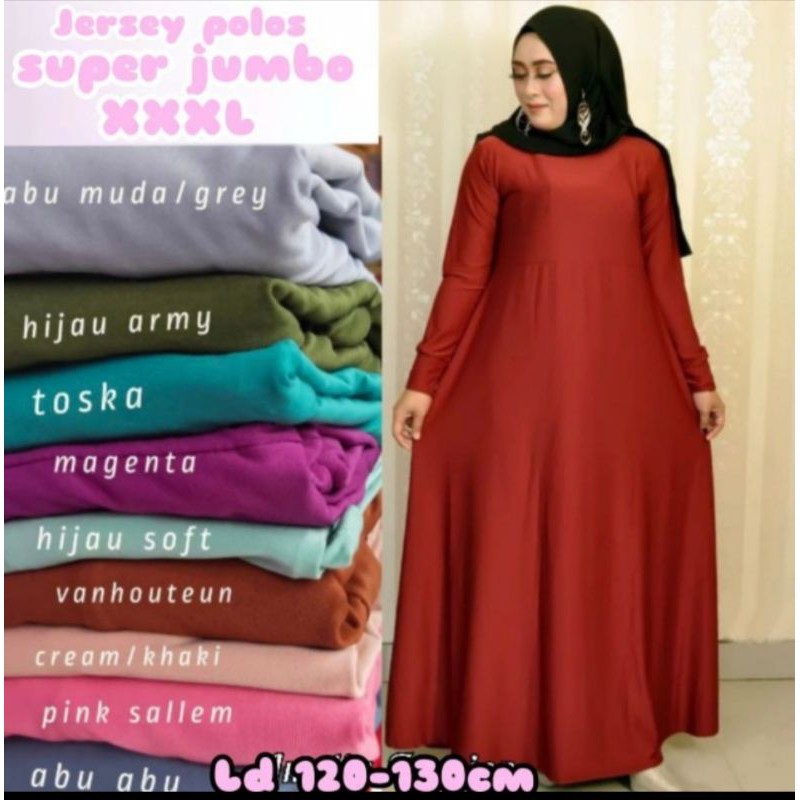 GAMIS JUMBO POLOS PREMIUM | GAMIS POLOS JUMBO JERSEY PREMIUM LD 120-130