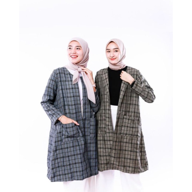 YOYO BLAZER - Trend fashion pakaian hijabers muslim wanita kuliah model terbaru ootd hijab cantik ke