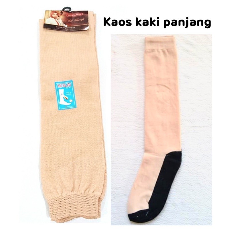 kaos kaki coklat moslem L panjang kaos kaki coklat hitam super panjang putih paskibra