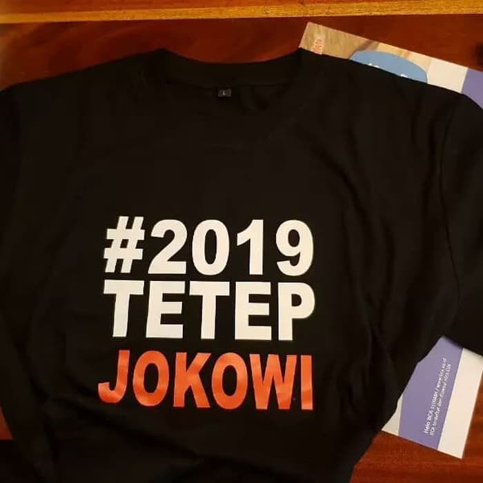 Kaos Tshirt Baju Combed 30S Distro tetep JOKOWI 2019