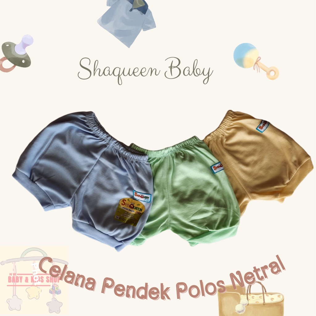 celana pendek bayi newborn shaqueen baby