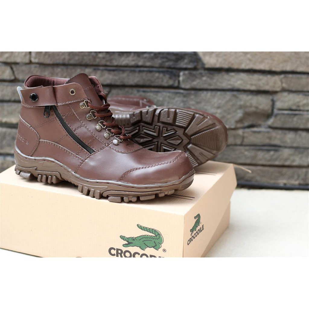 Crocodile Morisey / Sepatu Safety Boots / Steel Toe Shoes / Sepatu Proyek / Sepatu Kerja Lapangan