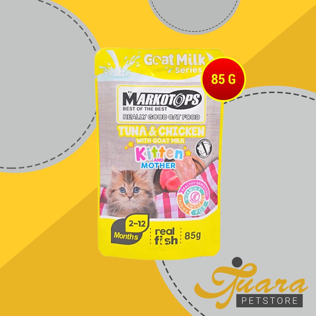 Markotops Makanan Kucing basah Pouch Sachet Cat Food Wet Food 85 Gram